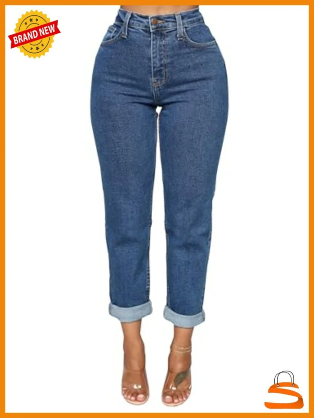 Women's Stretchy Ripped Distressed Boyfriend Jeans
